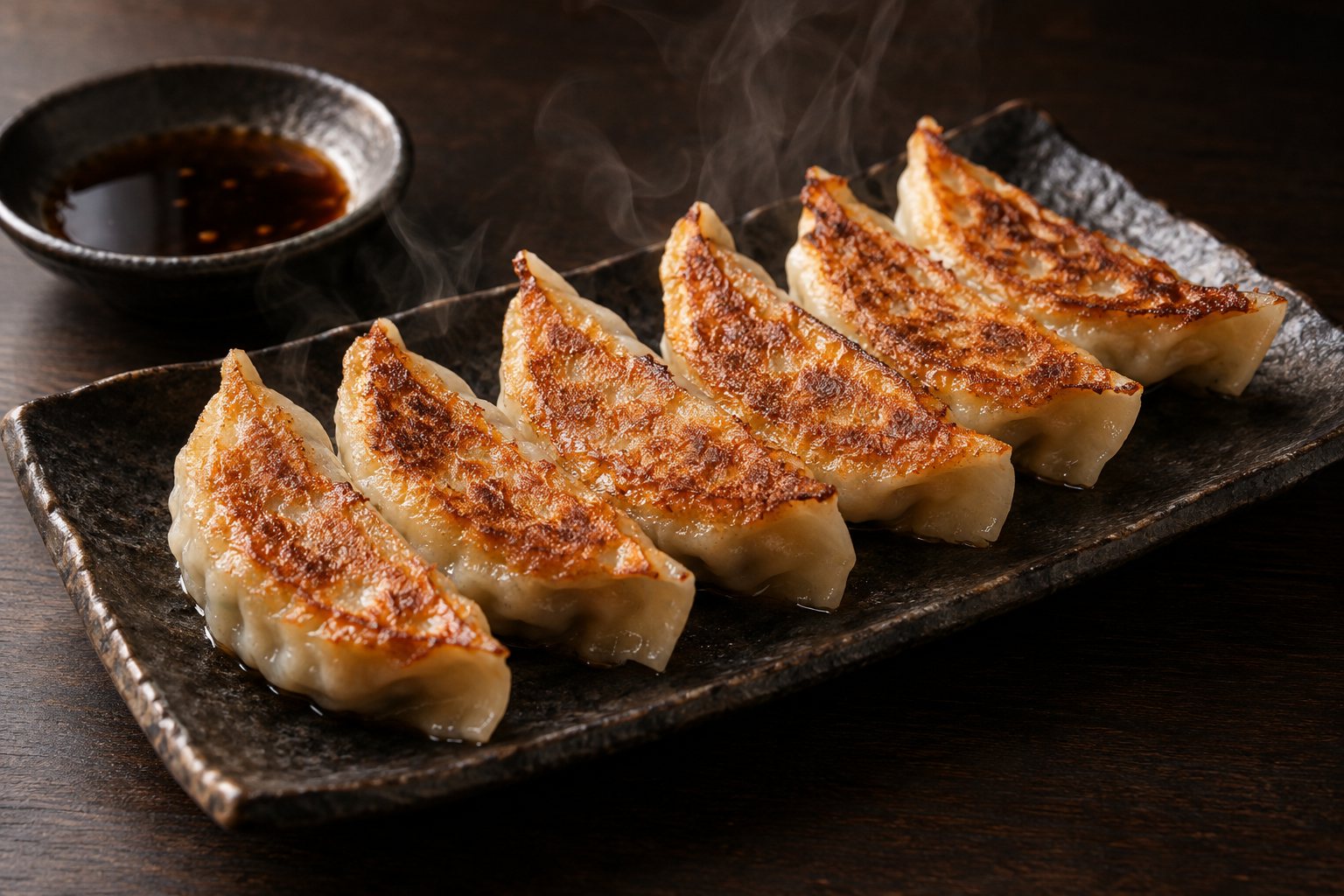 焼き目のついた餃子(AI生成イメージ)